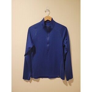 Patagonia Mens Capilene 3 Midweight Zip-Neck Shirt Pullover 44442 Size M Blue